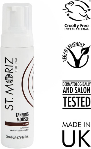 Instant dark tanning mousse - dark,
