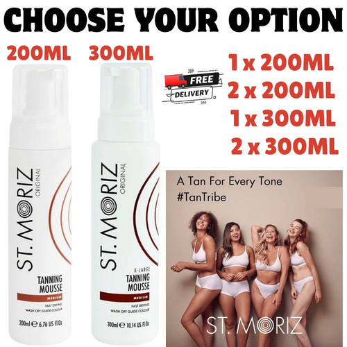 Moriz medium tanning mousse - st,