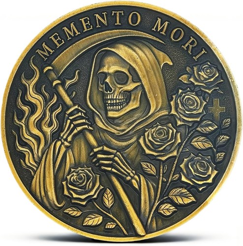 Memento mori coin - mori, reaper