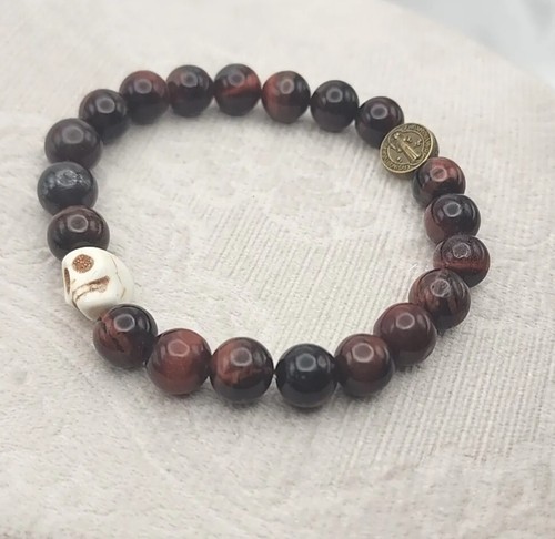 Red tiger eye memento - red, mori